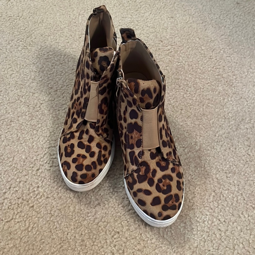 Cheeta low wedged heels ladies ankle boots
